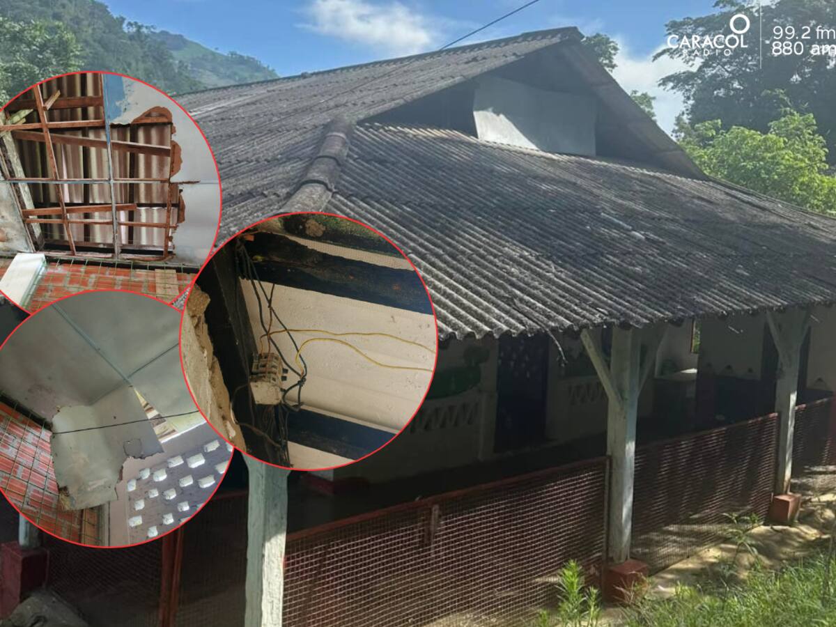 Denuncian grave deterioro en la escuela rural El Caimán en Rionegro, Santander