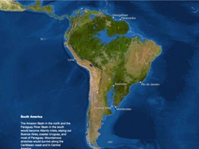 Cuatro ciudades de Colombia desaparecerían por el calentamiento global