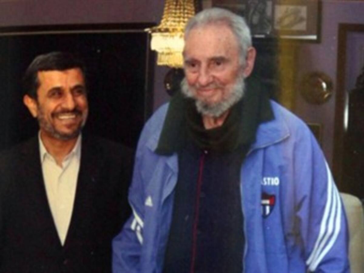 Fidel Castro dice que vio a Ahmandineyad 'indiferente a las amenazas' de EEUU