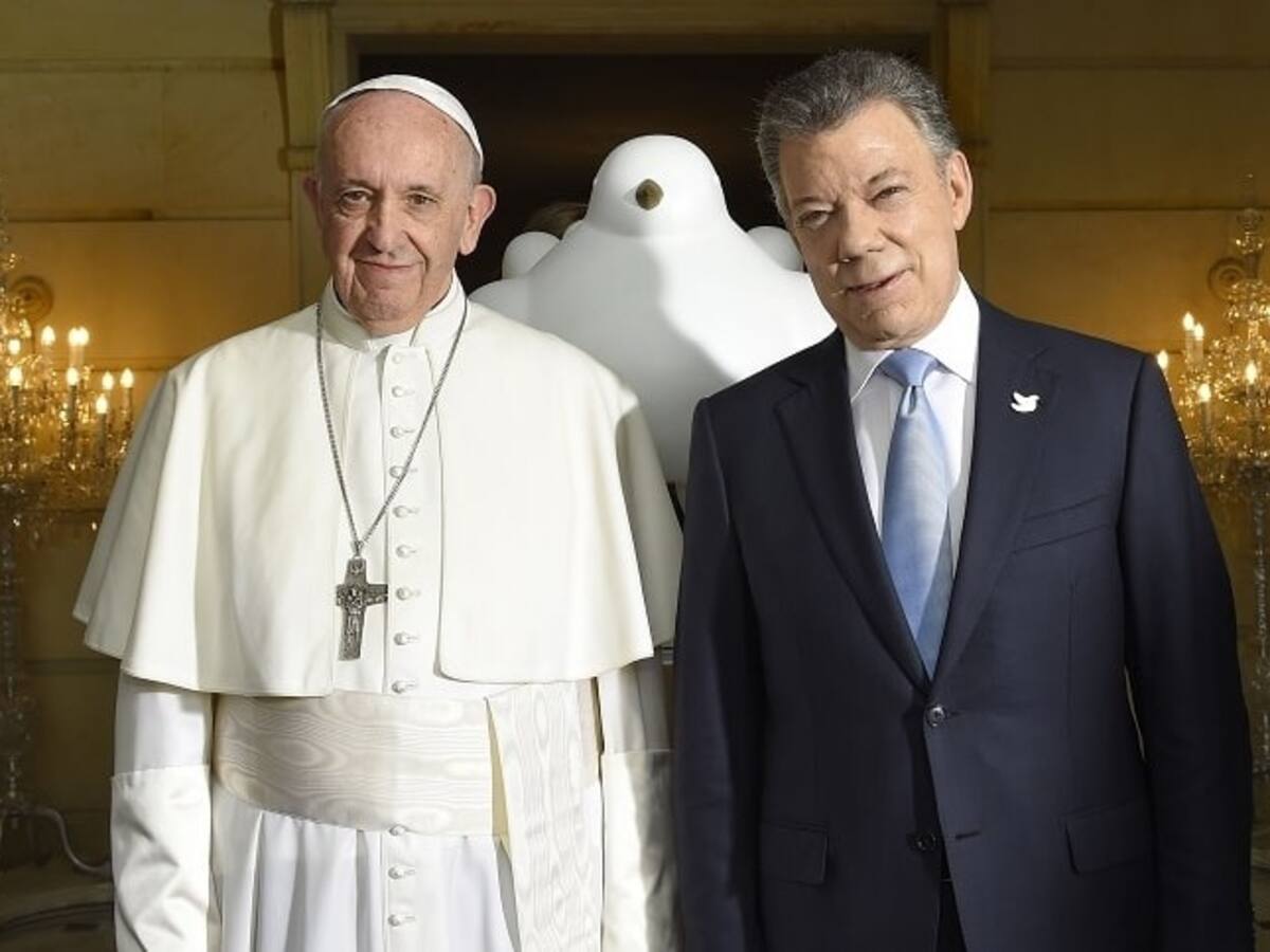 El Papa escogió el momento para venir a Colombia; cuando el pueblo más lo iba a necesitar: Santos