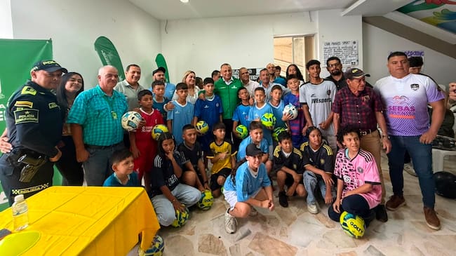 Lanzamiento del Torneo Hinchas de Paz en Armenia. Foto: Cortesía Julissa Orjuela