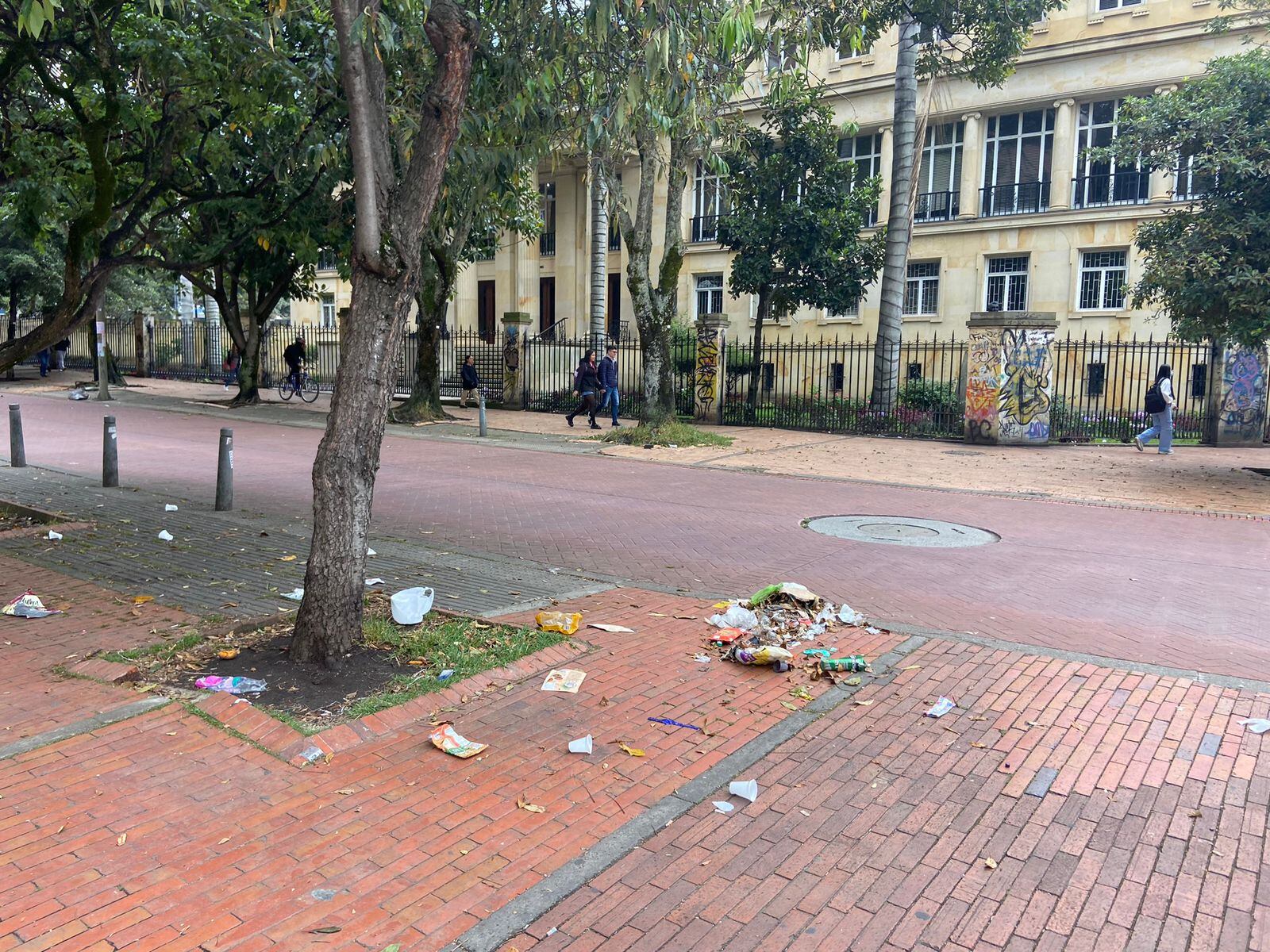 Basura en el centro de Bogotá