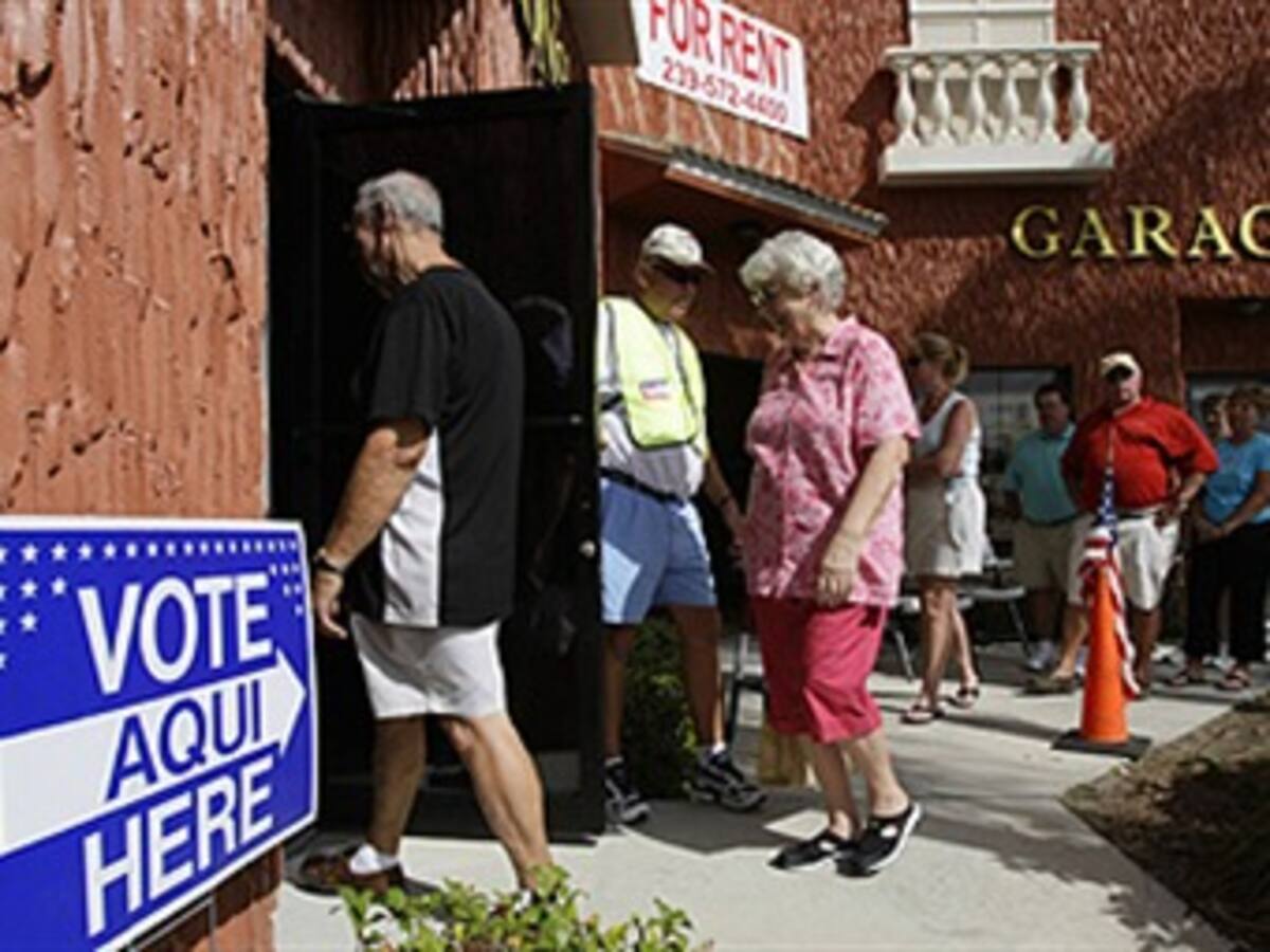 Los electores de la Florida participan de forma masiva en votación adelantada