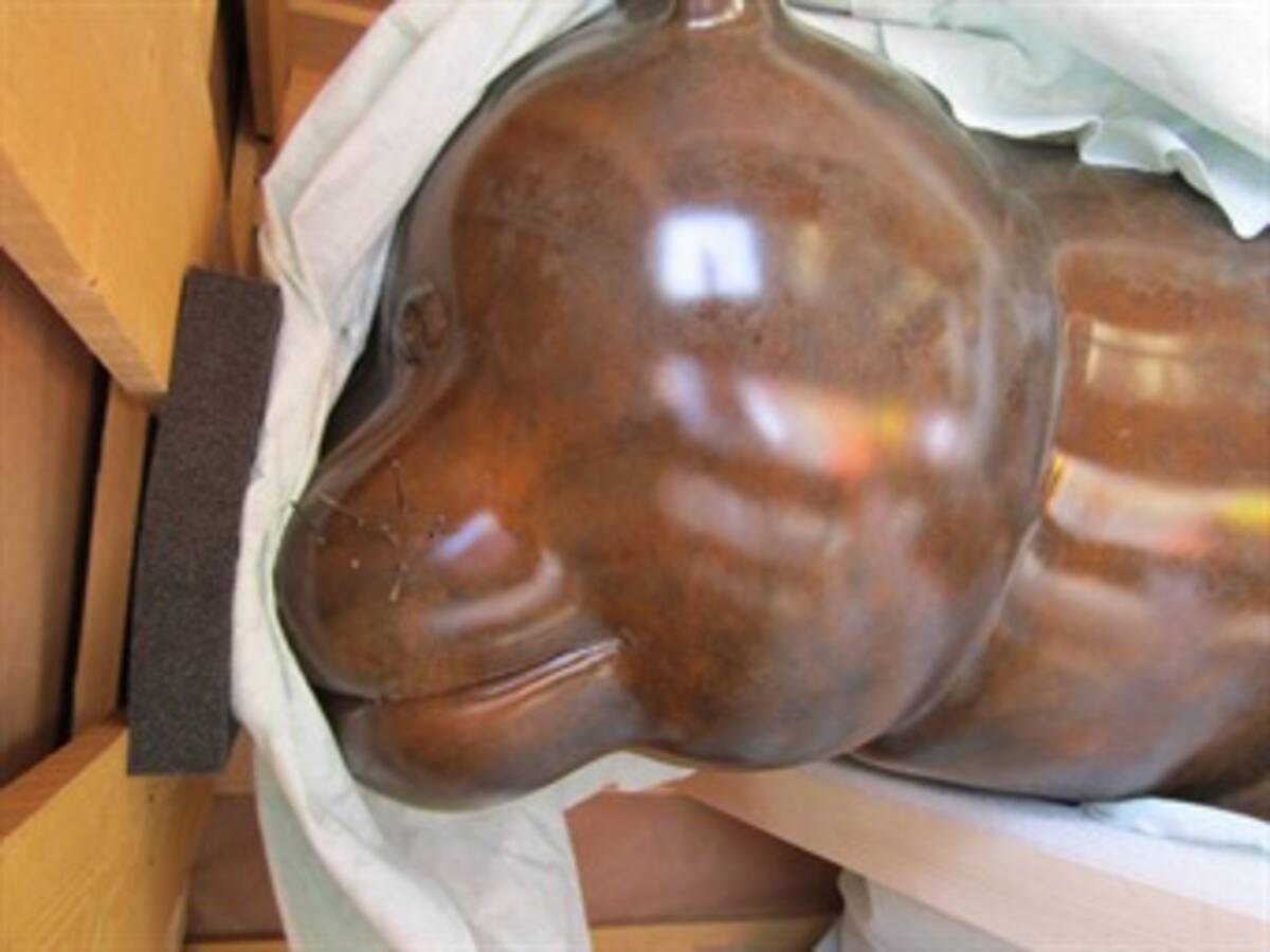 El Gato monumental de Botero será instalado el lunes santo