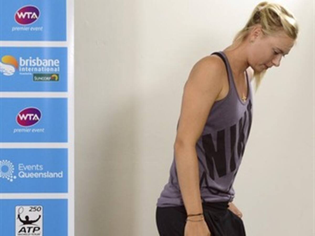 Sharapova sufre lesión de clavícula