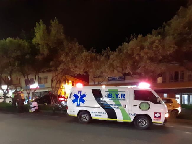 Sitio del accidente de tránsito