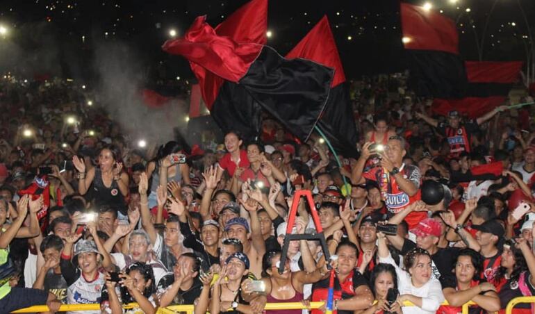 Hinchada del Cúcuta Deportivo.