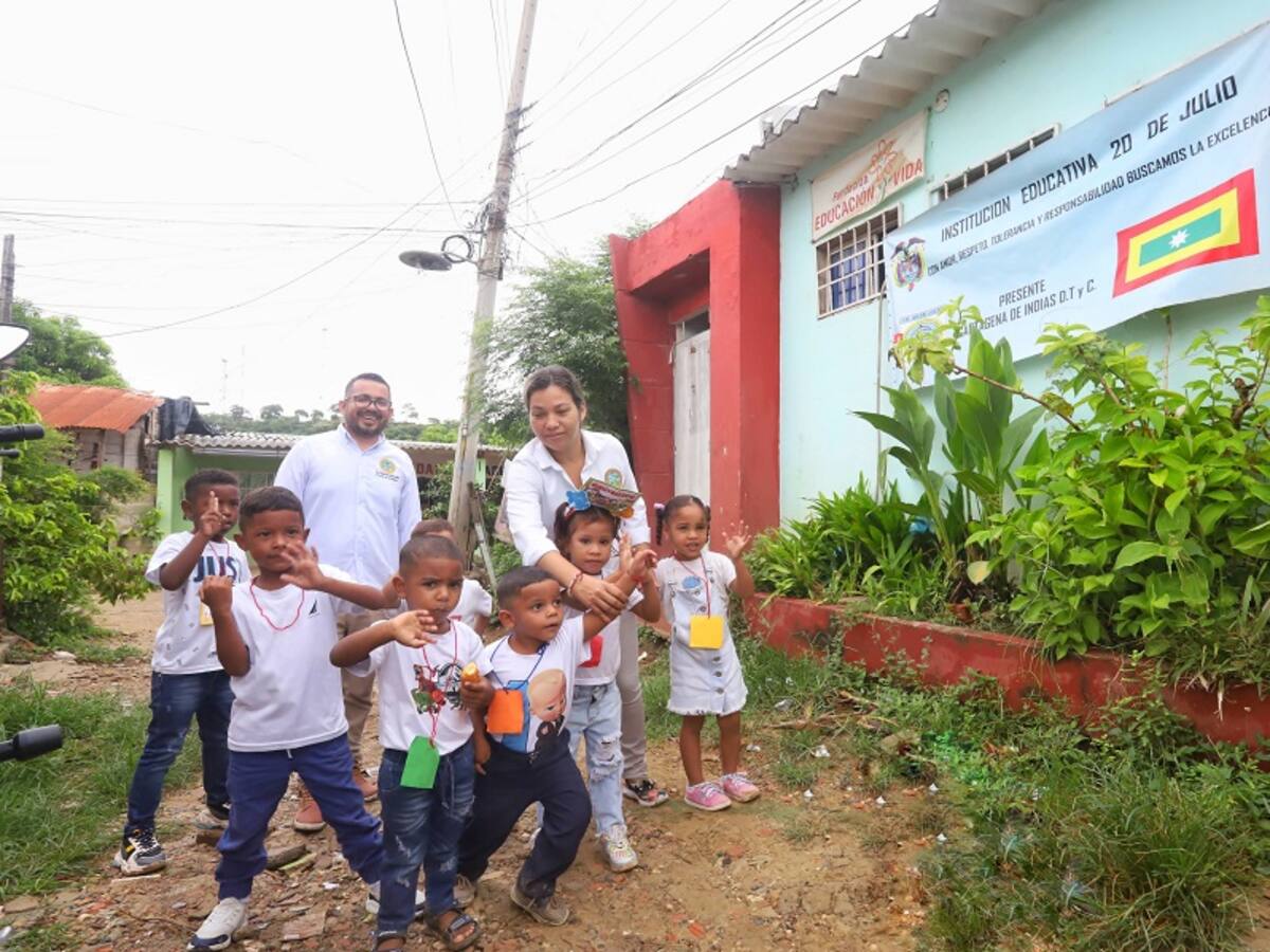 Cartagena inauguró primera escuela en barrio Cerros de Albornoz