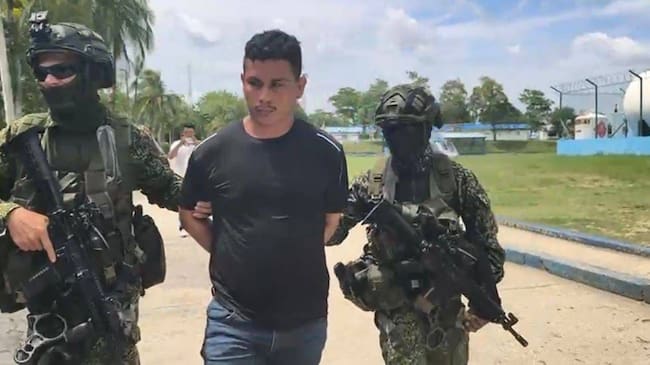 Armada reporta la captura de ‘Danilo', máximo cabecilla del Clan del Golfo en Sucre. Foto suministrada