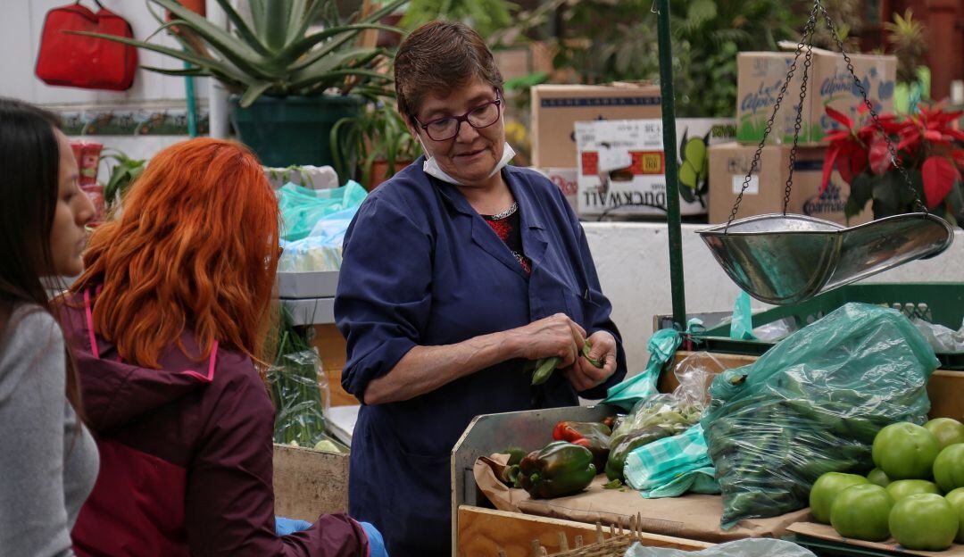 Plaza de mercado en Bogotá