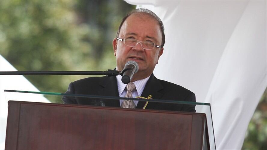 Luis Carlos Villegas, ministro de Defensa, suscribió en representación de Colombia un memorando de entendimiento con el Gobierno de Panamá. Foto: Colprensa.