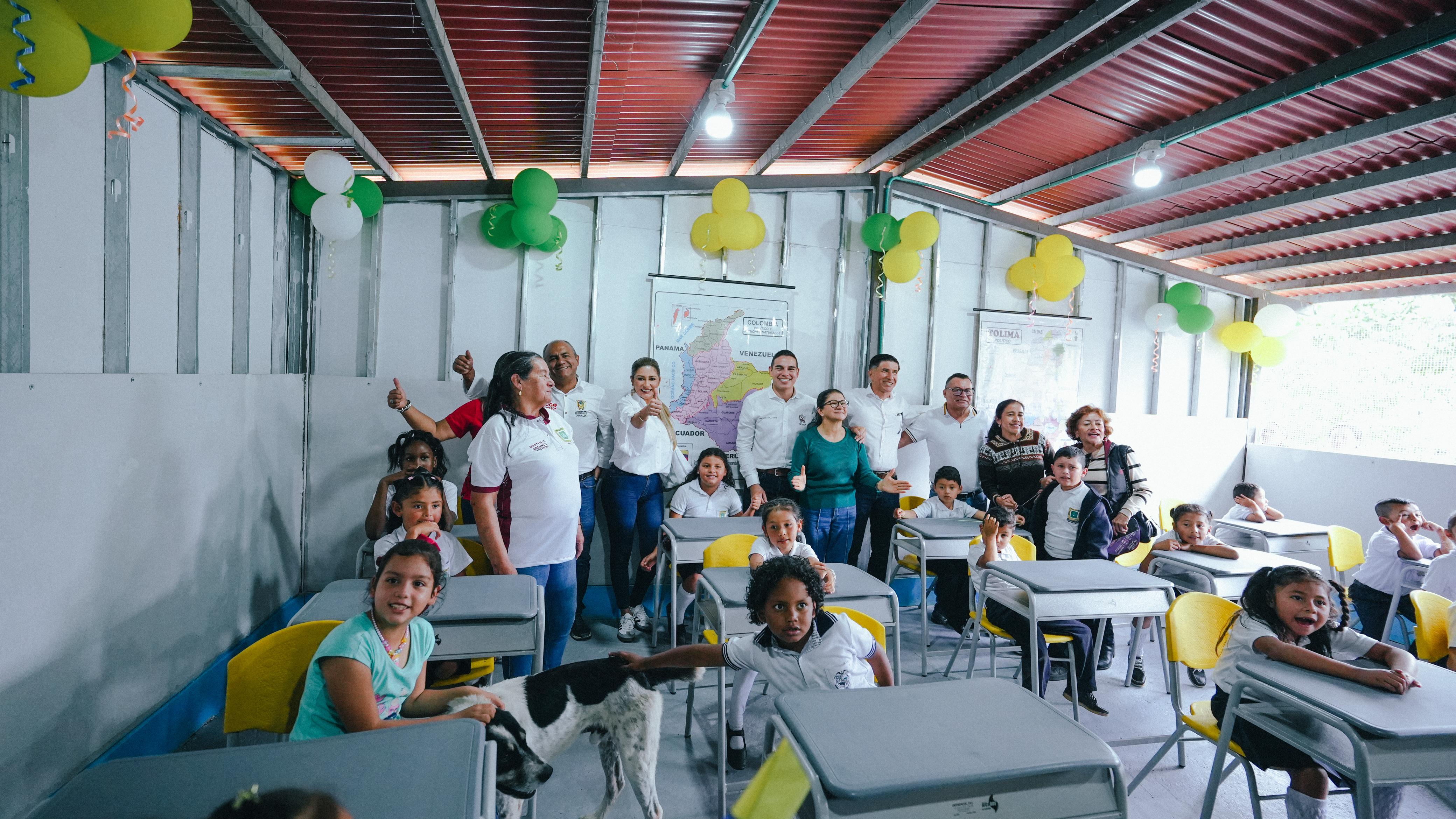 Escuela en el Espacio Territorial de la vereda La Fila en Icononzo, Tolima