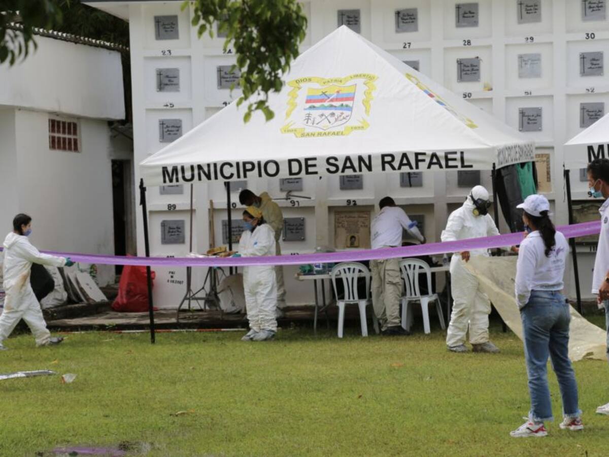 UBPD intervino cementerio de San Rafael, Antioquia y recuperó seis cuerpos
