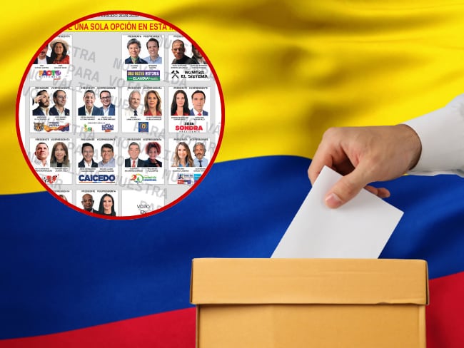 Imagen de referencia, foto Getty Images y tarjetón oficial de las elecciones presidenciales del 31 de mayo del 2026.