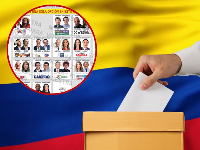 Imagen de referencia, foto Getty Images y tarjetón oficial de las elecciones presidenciales del 31 de mayo del 2026.
