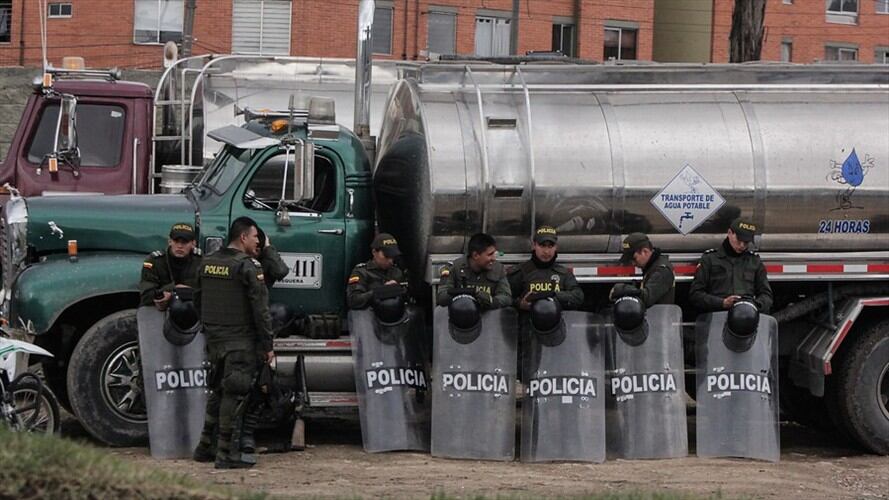 Paro camionero. Foto: Colprensa
