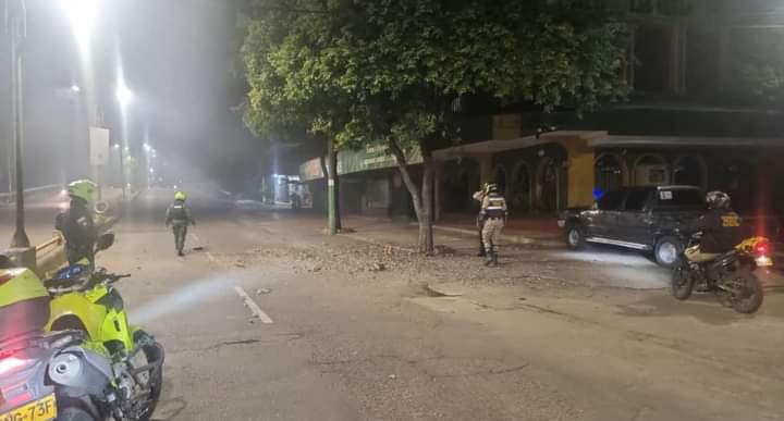 Explosión en el barrio Las Delicias de Neiva Foto Redes Sociales.