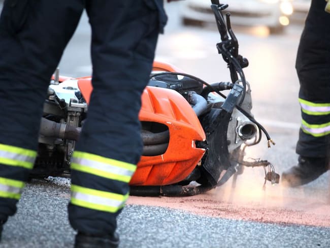 Un motociclista muerto fue el saldo de un terrible accidente en Bogotá