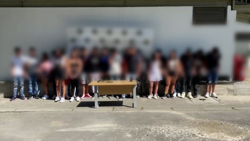 Capturado en motel - foto policía