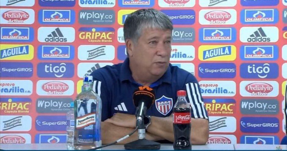 Hernán Darío Bolillo Gómez habló en la rueda de prensa luego del partido Junior Pereira por la fecha 19 de la liga colombiana. Foto: Twitter