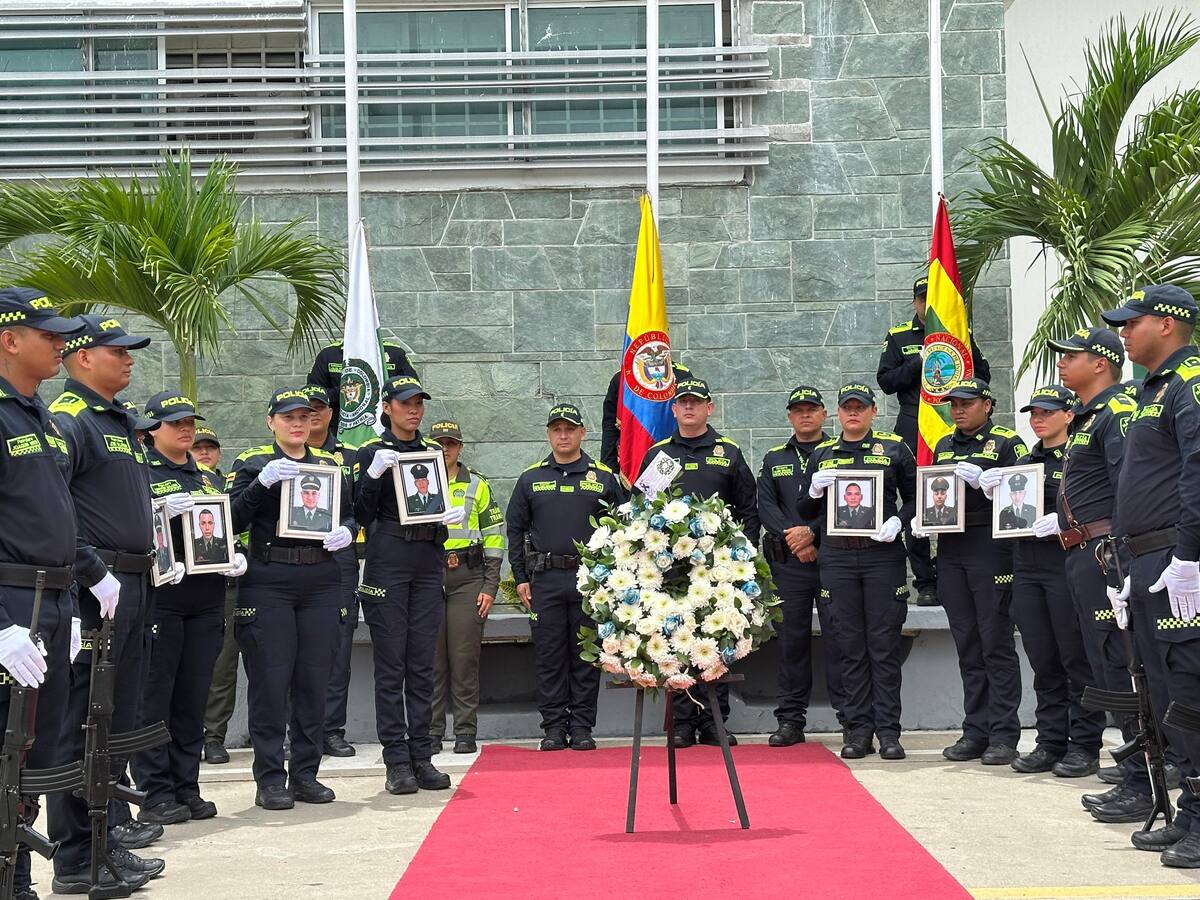 Cartagena rindió tributo a los policías que lo dieron todo por la seguridad ciudadana