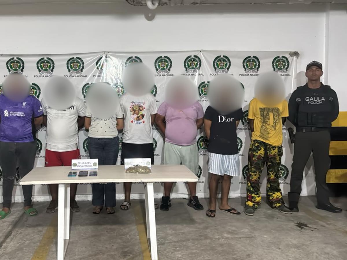 Capturan a ocho presuntos miembros de ‘Los Pepes’ por extorsión en Barranquilla
