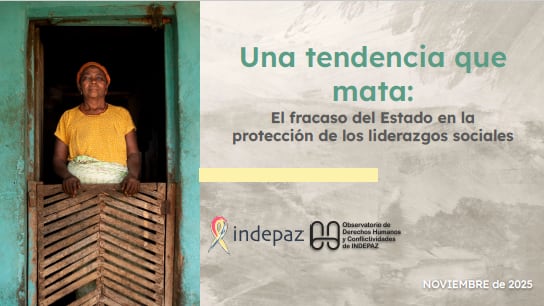Informe Indepaz "Una tendencia que mata"
