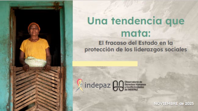 Informe Indepaz "Una tendencia que mata"