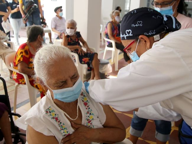 Vacunación contra el COVID-19 en Barranquilla.