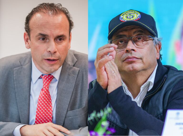 Gustavo Petro, presidente Petro, y Alejandro Eder, alcalde de Cali.
