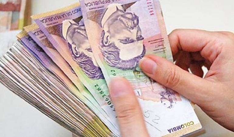 Billetes colombianos.