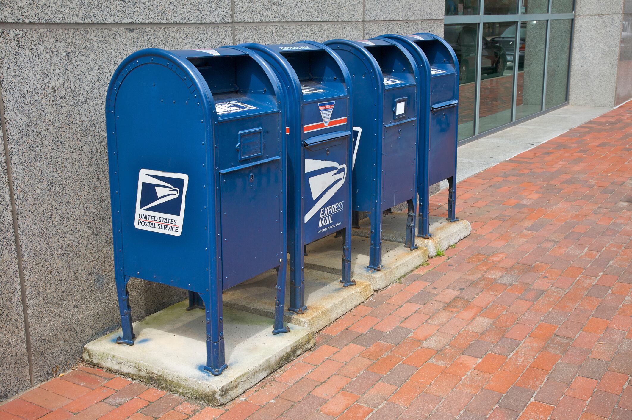 Mailboxes, Providence, Rhode Island, U.S.A.