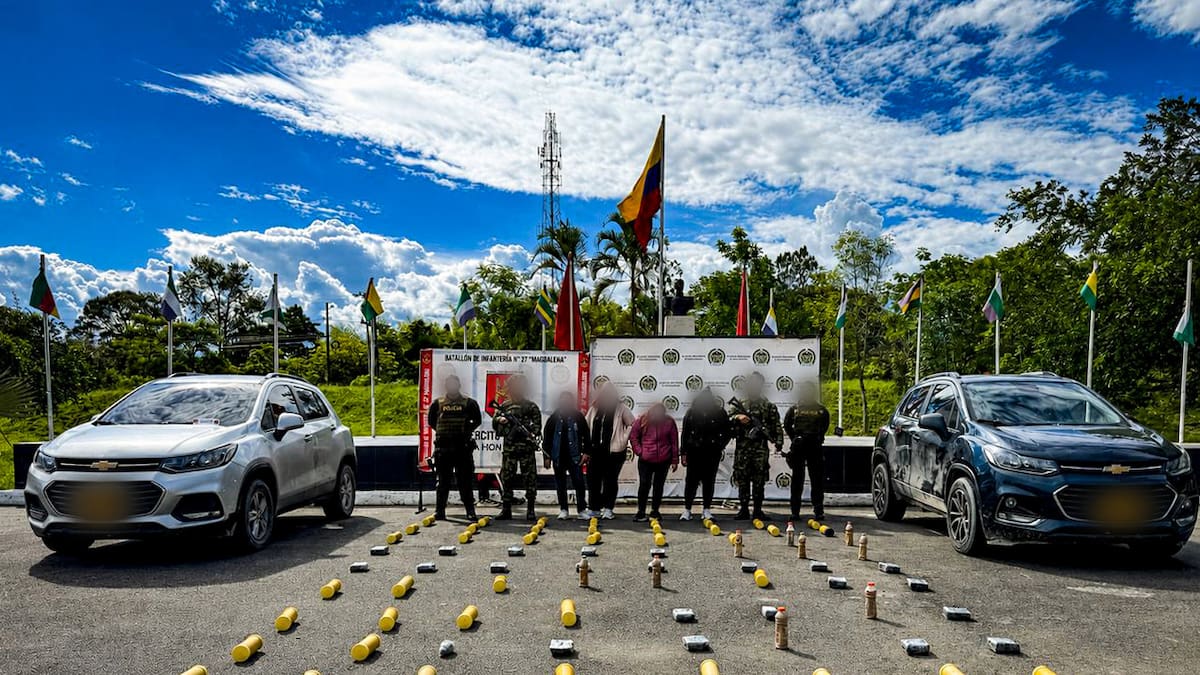 Cargamento de coca oculto en vehículos fue interceptado en zona rural de Pitalito