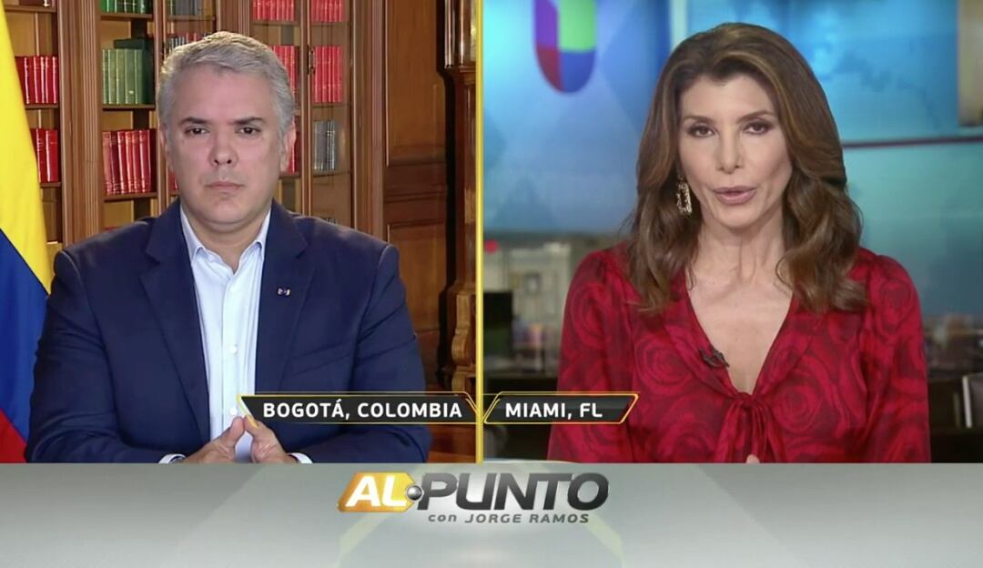Duque responde a Patricia Janiot si es o no un títere y le pide respeto