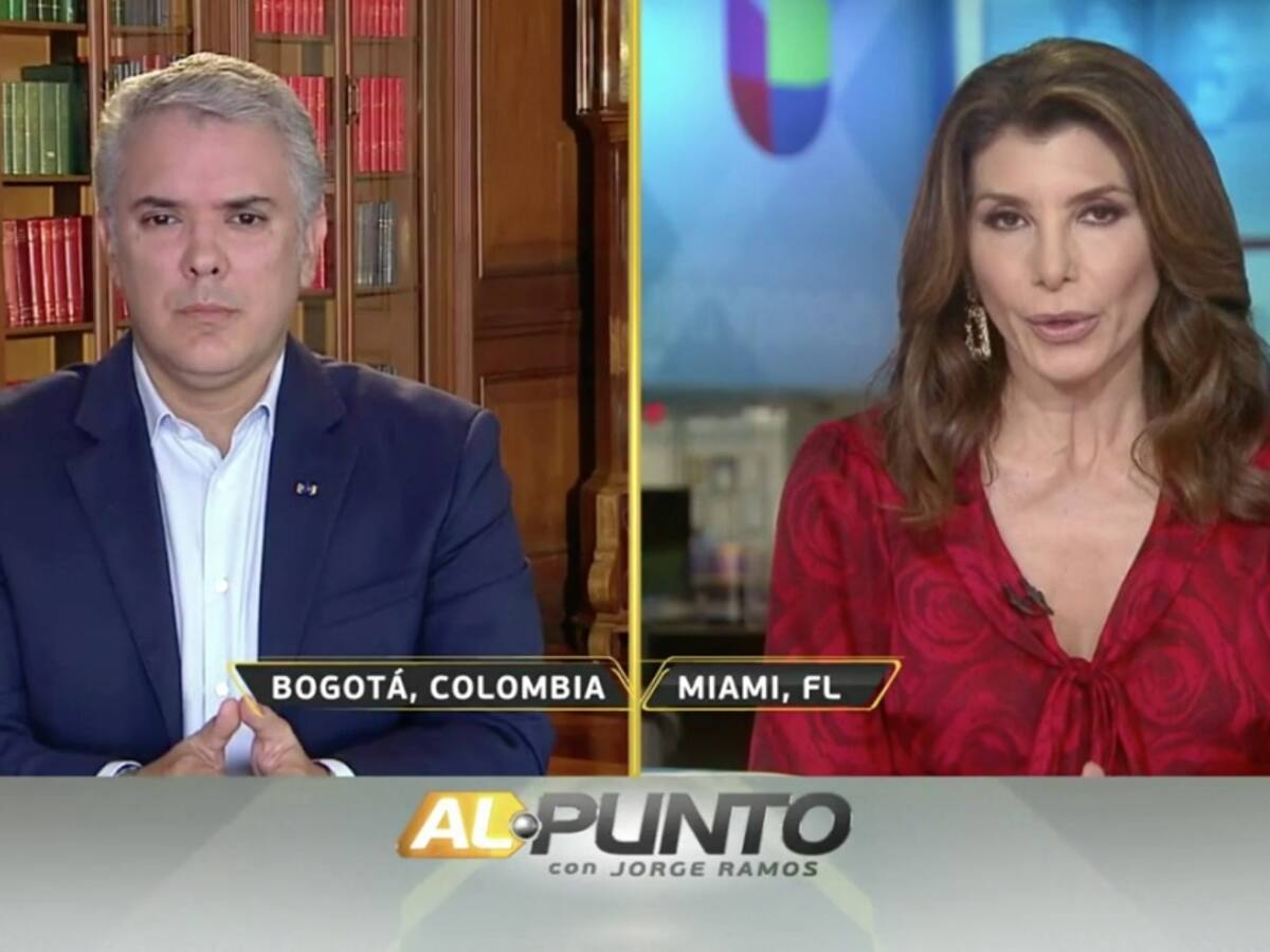 Duque responde a Patricia Janiot si es o no un títere y le pide respeto