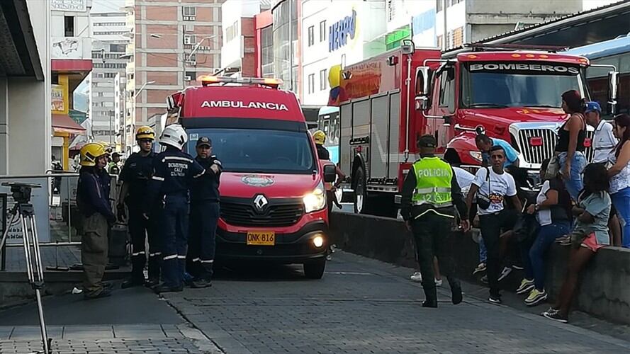 Se desplomó ascensor del Palacio de Justicia de Cali. Foto: Erika Rebolledo