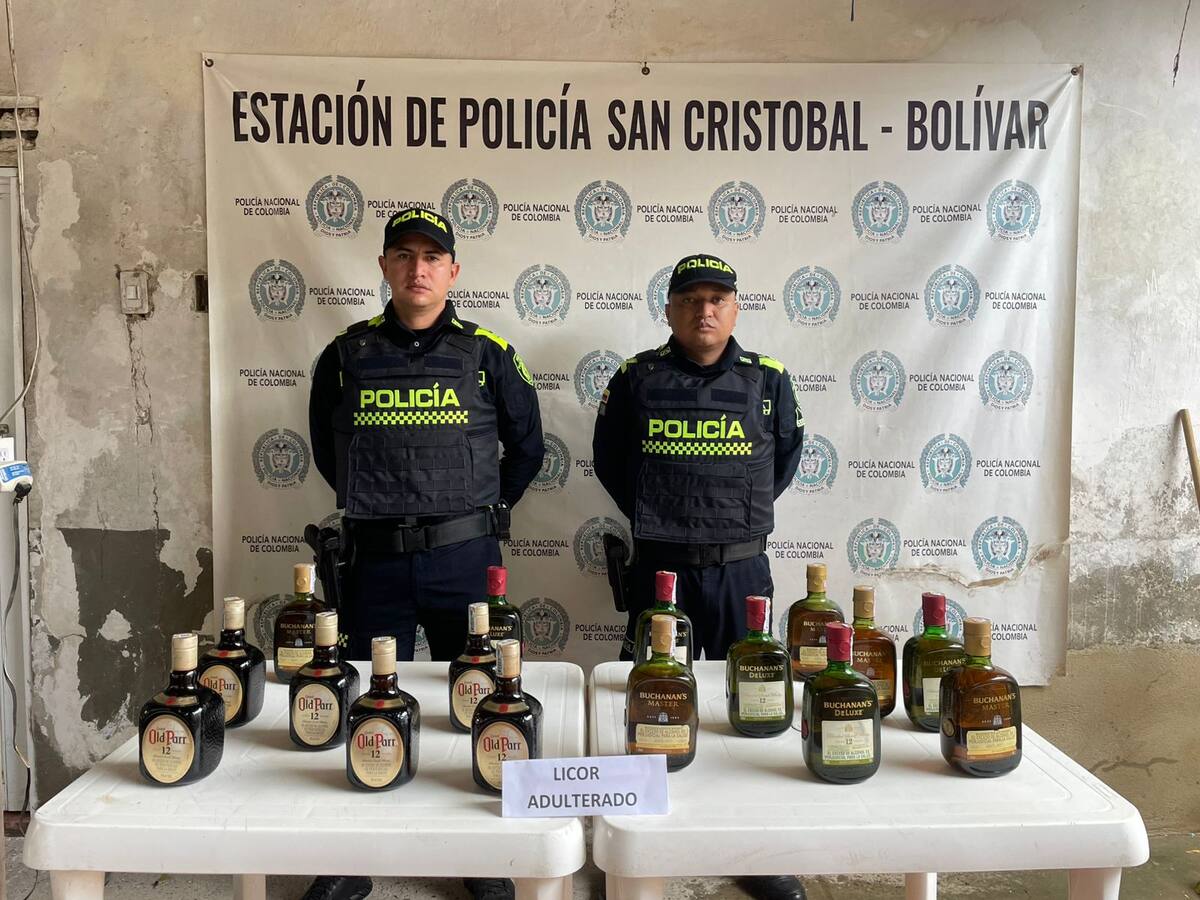 Policía incautó 25 botellas de licor adulterado en San Cristóbal, Bolívar