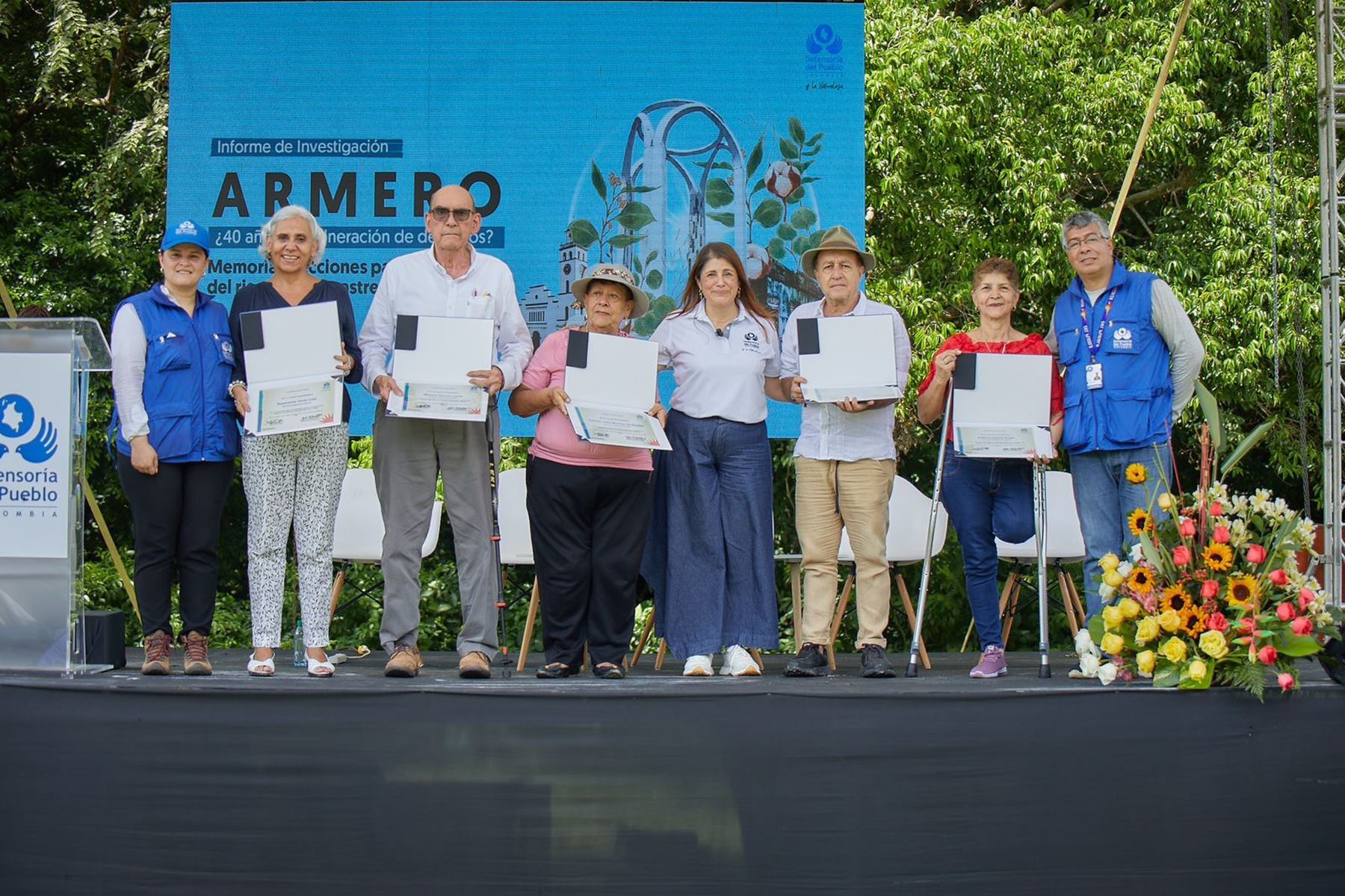 Defensoría del Pueblo reconoció el trabajo de personas que han luchado por la memoria de Armero