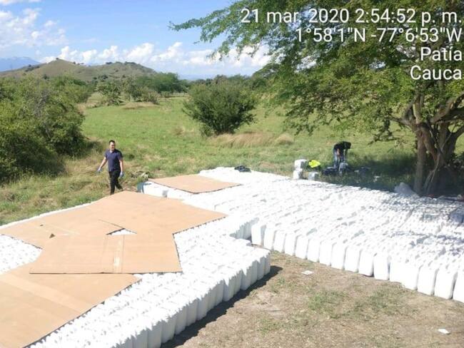 Ejército decomisó 13.922 kilogramos de químicos en Cauca