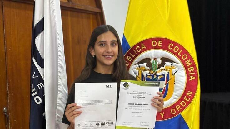 María del Mar Agudelo representará a Colombia en la Olimpiada Internacional Juvenil de Ciencias 2025