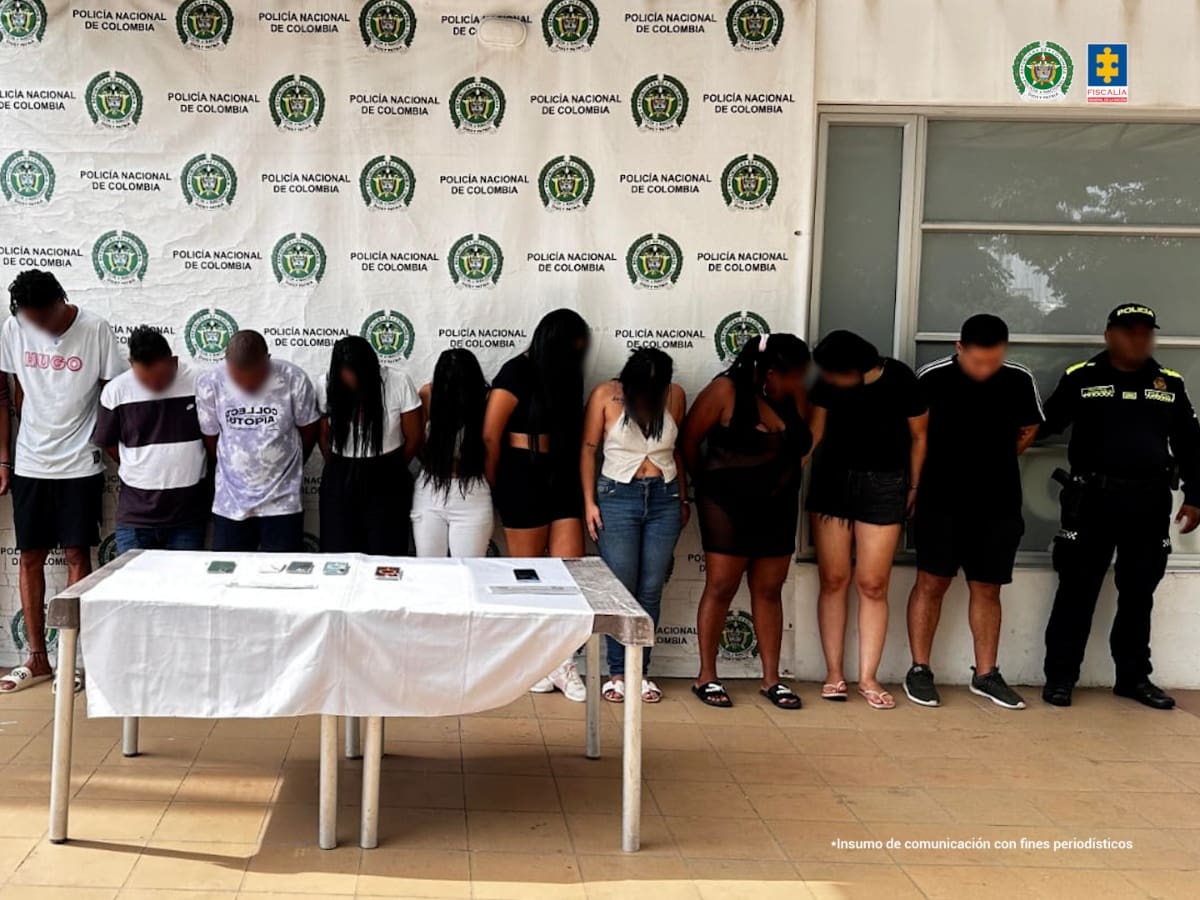 Judicializados presuntos integrantes de red dedicada a la explotación sexual de mujeres en Cartagena
