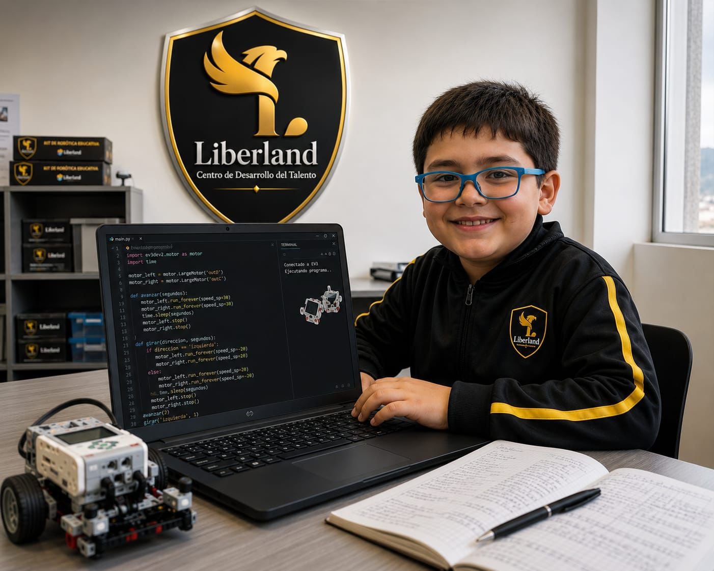 Según Michael Sandoval, aprender programación ayuda a los menores a resolver problemas, estructurar su mente e impulsar su creatividad. | Foto: Liberland