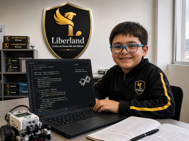 Según Michael Sandoval, aprender programación ayuda a los menores a resolver problemas, estructurar su mente e impulsar su creatividad. | Foto: Liberland