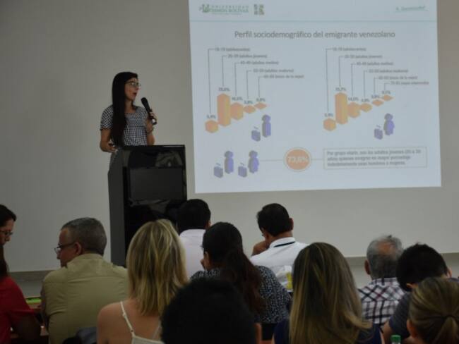 Evento donde se mostraron resultados del estudio academico de la migración de venezolanos