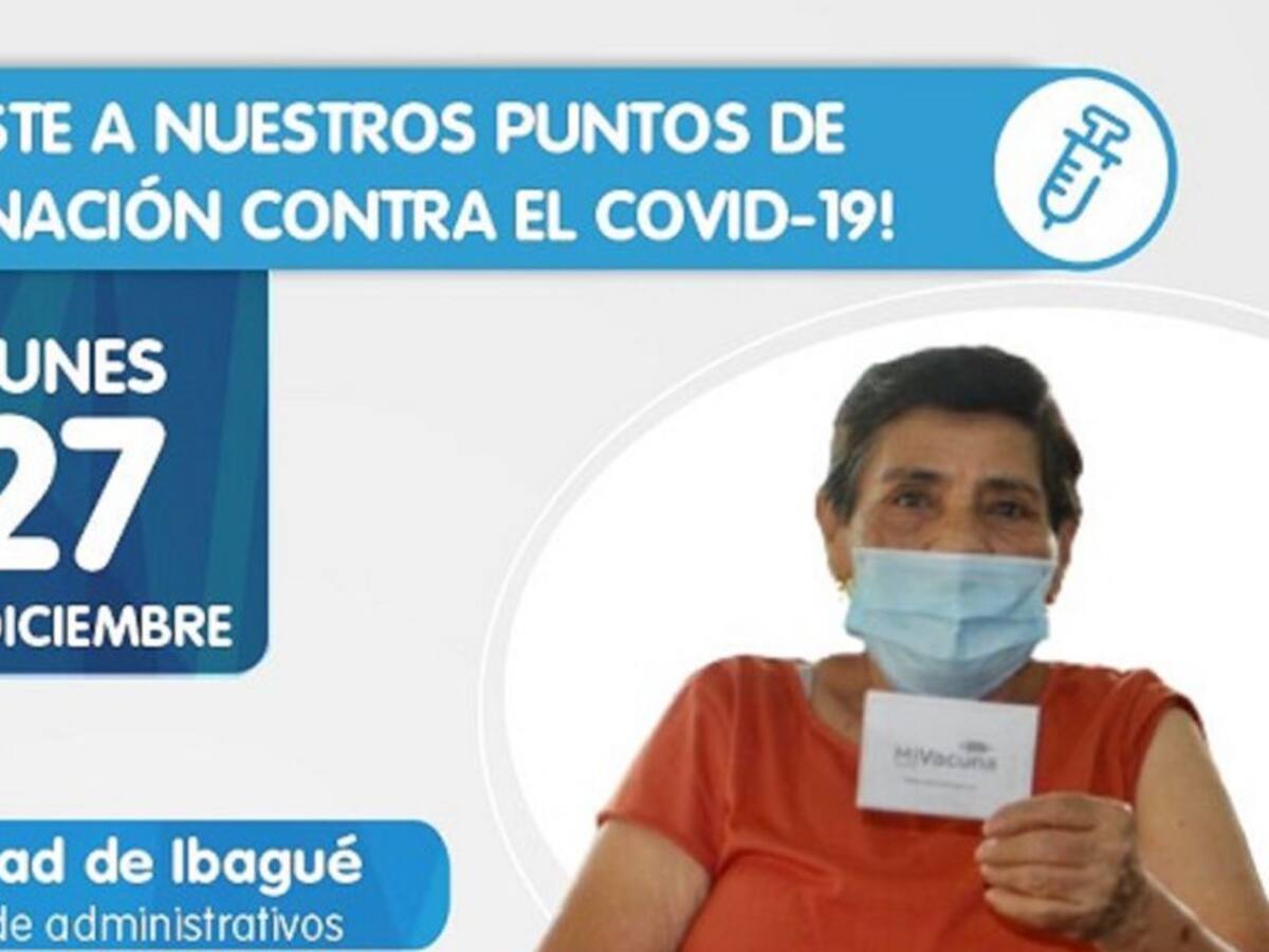 Estos serán los puntos de vacunación COVID en Ibagué durante esta semana
