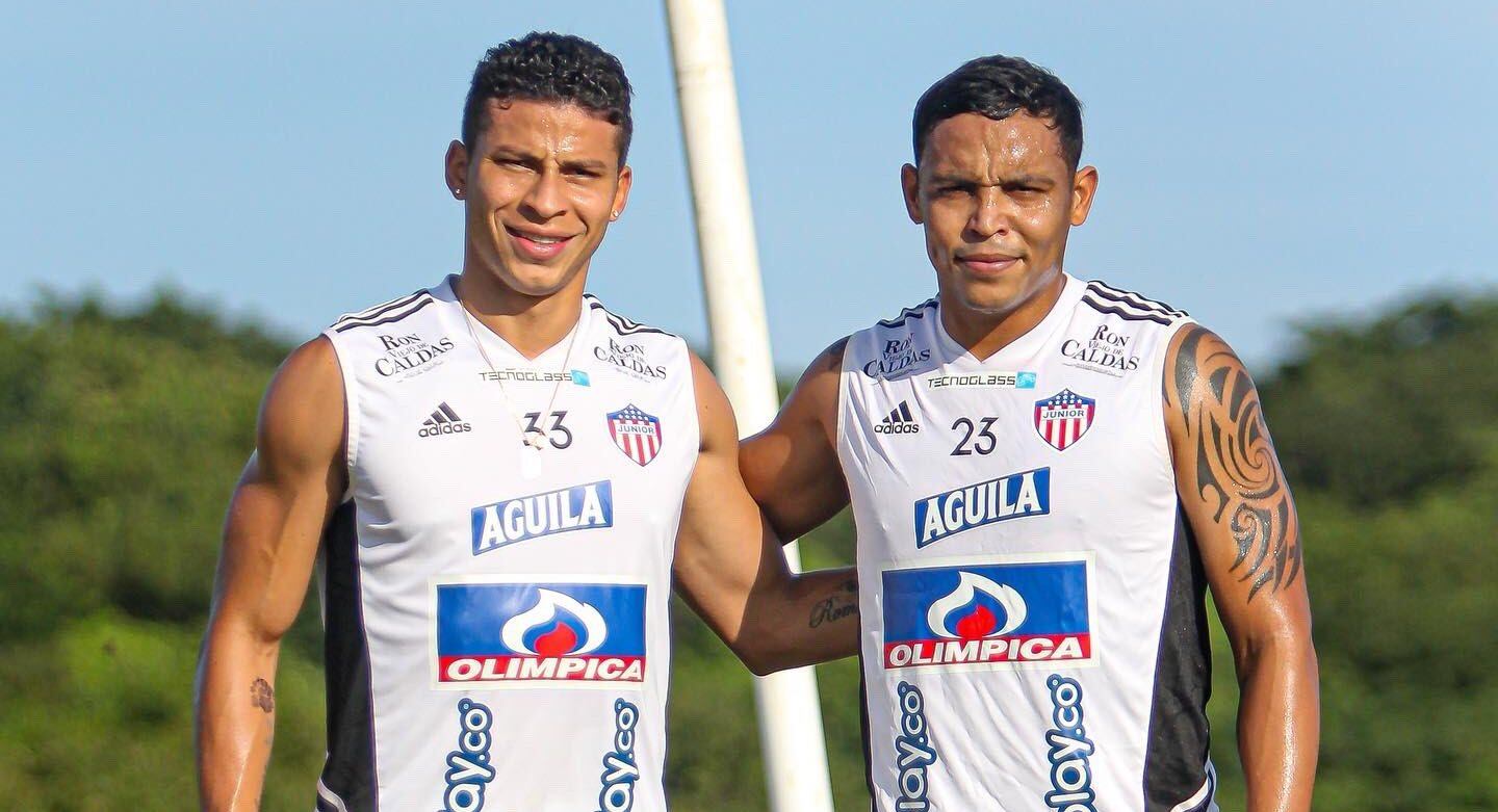 Luis Fernando Muriel con la camisa de Junior de Barranquilla