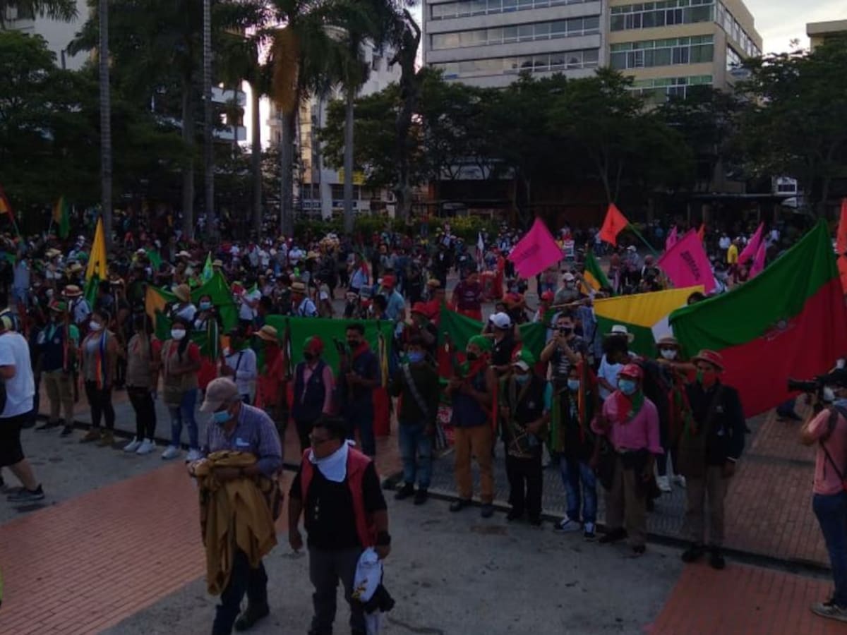 En normalidad transcurrió la movilización de la Minga Indígena en Armenia