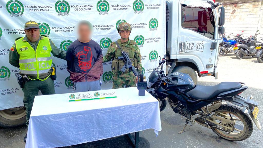 Capturado robo de café- foto Policía Metropolitana