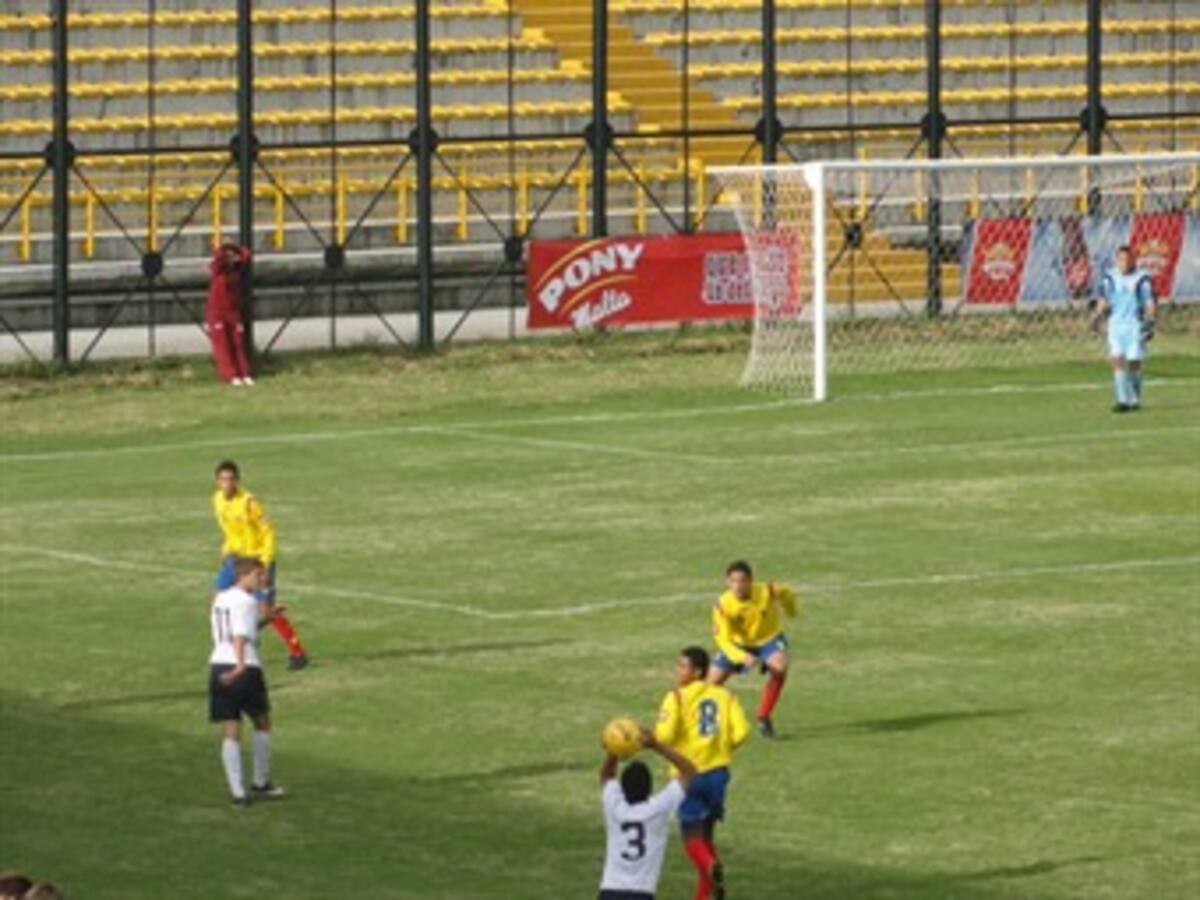 Colombia Sub-17 derrotó 3-2 a Estados Unidos en el estadio de Techo