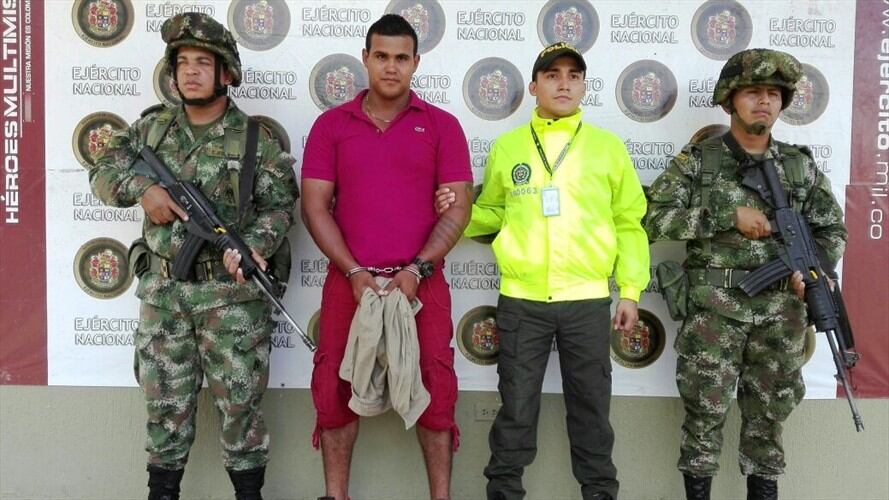 Ejército capturó al presunto responsable de la masacre en Caucasia. Foto: Prensa Décima Primera Brigada